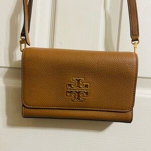 Tory Burch Tan Leather Crossbody Bag